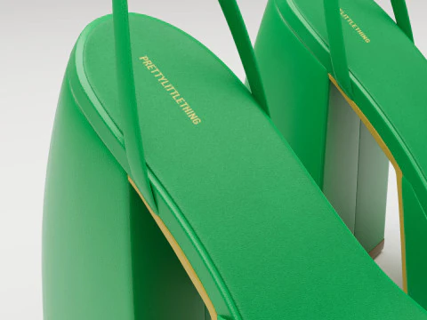 Heels prettylittlething Green 3D Model