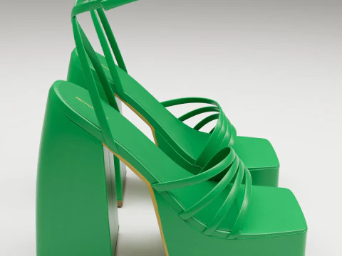 Heels prettylittlething Green 3D Model