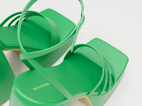 Heels prettylittlething Green 3D Model