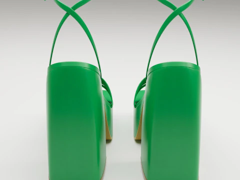 Heels prettylittlething Green 3D Model