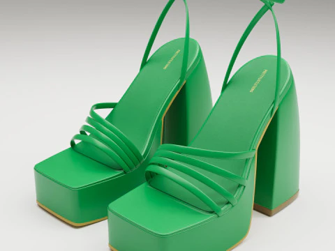 Heels prettylittlething Green 3D Model