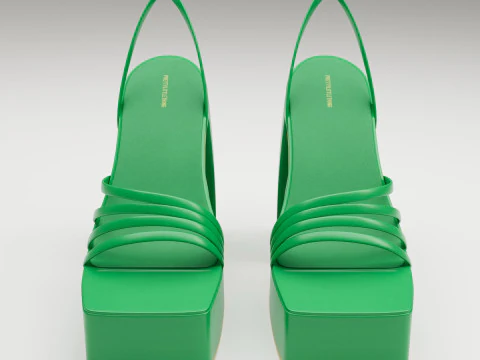 Heels prettylittlething Green 3D Model