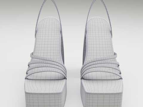 Heels prettylittlething Green Modelo 3D