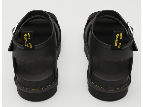 Blaire Hydro Leather Strap Sandals Dr Martens Model 3D
