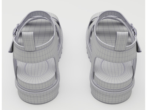 Blaire Hydro Leather Strap Sandals Dr Martens Model 3D