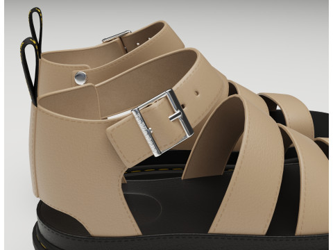 Strap Sandals Dr Martens Model 3D