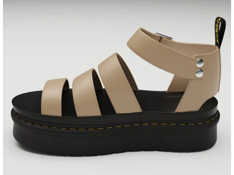 Strap Sandals Dr Martens 3D Model