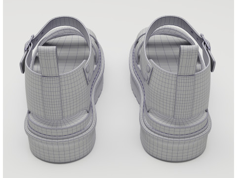 Strap Sandals Dr Martens Model 3D