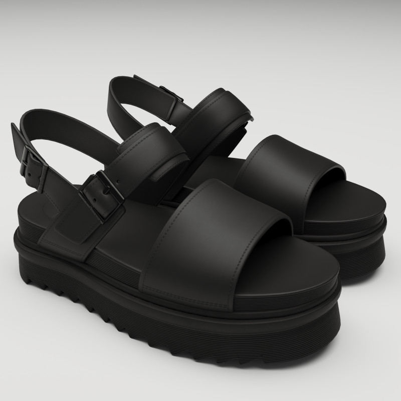 Sandals Dr Martens Model 3D .c4d .max .obj .3ds .fbx .stl .blend 
