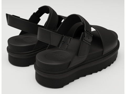 Sandals Dr Martens Model 3D