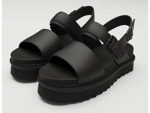 Sandals Dr Martens Model 3D