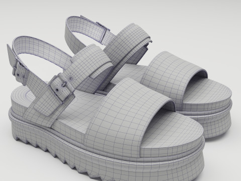 Sandals Dr Martens Model 3D