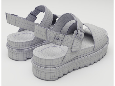 Sandals Dr Martens Model 3D