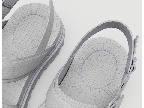 Sandals Dr Martens Model 3D