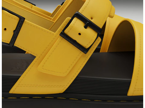 Sandals Dr Martens yellow 3D Model