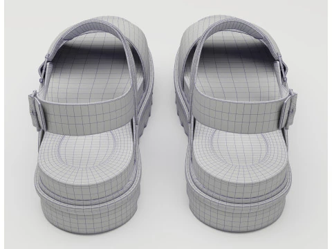Sandals Dr Martens yellow 3D Model
