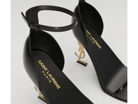 Saint Laurent heels glossy and mate 3D 模型