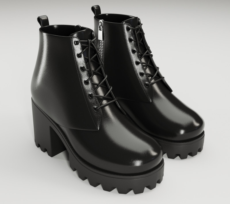 Chunky army boots cheap