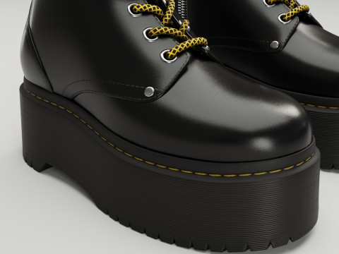 Dr Martens Jadon Max Platform Boots 3D 모델