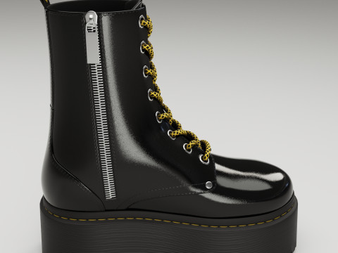 Dr Martens Jadon Max Platform Boots 3D 모델