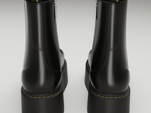 Dr Martens Jadon Max Platform Boots 3D 모델