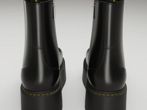 Dr Martens Jadon Max Platform Boots 3D Model