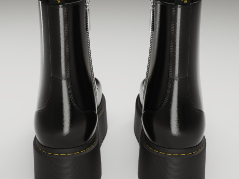 Dr Martens Jadon Max Platform Boots 3D 모델