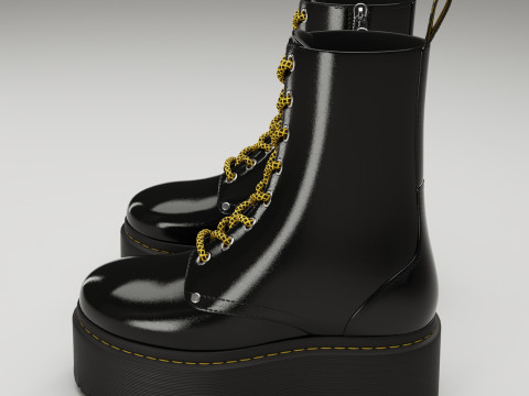 Dr Martens Jadon Max Platform Boots 3D 모델