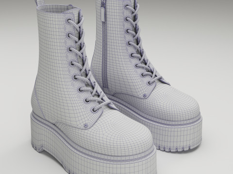 Dr Martens Jadon Max Platform Boots 3D 모델