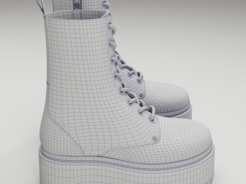 Dr Martens Jadon Max Platform Boots 3D 모델