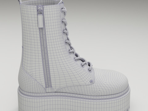 Dr Martens Jadon Max Platform Boots 3D 모델