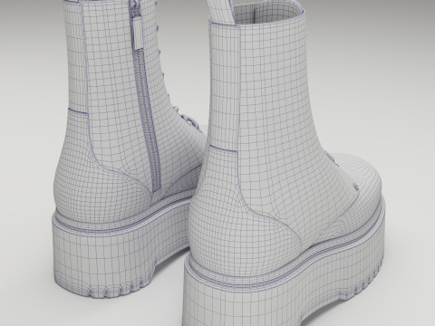 Dr Martens Jadon Max Platform Boots 3D 모델