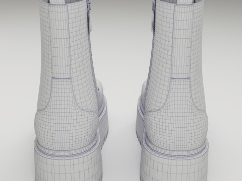 Dr Martens Jadon Max Platform Boots 3D 모델