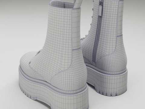 Dr Martens Jadon Max Platform Boots 3D 모델