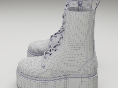 Dr Martens Jadon Max Platform Boots 3D 모델