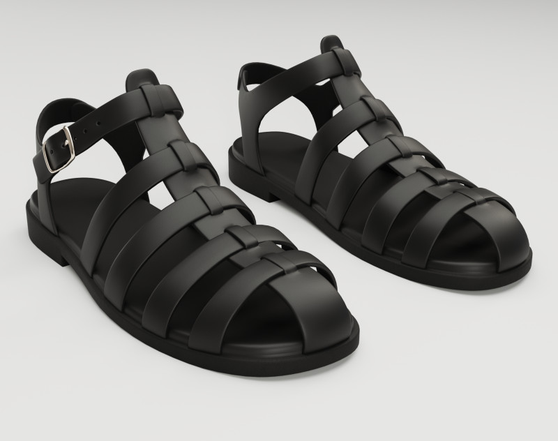 Ezerosy gladiators strappy sandals Modelo 3D .c4d .max .obj .3ds .fbx .stl .blend 