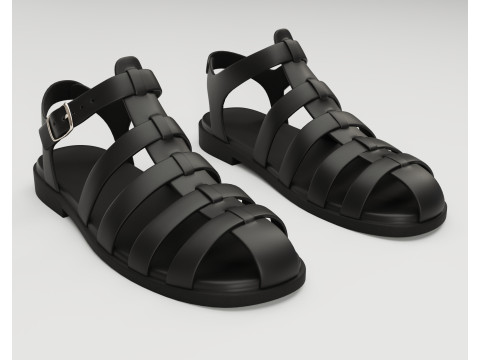 Ezerosy gladiators strappy sandals Model 3D