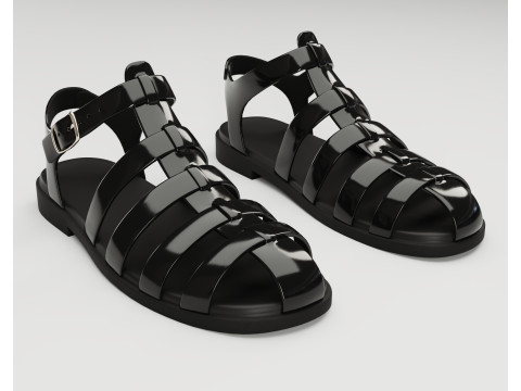 Ezerosy gladiators strappy sandals Modelo 3D