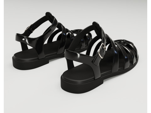 Ezerosy gladiators strappy sandals Modelo 3D