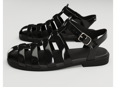 Ezerosy gladiators strappy sandals Modelo 3D