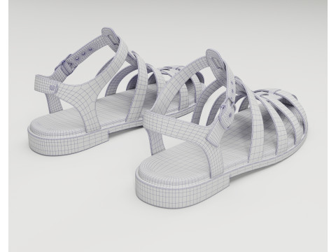 Ezerosy gladiators strappy sandals Modelo 3D