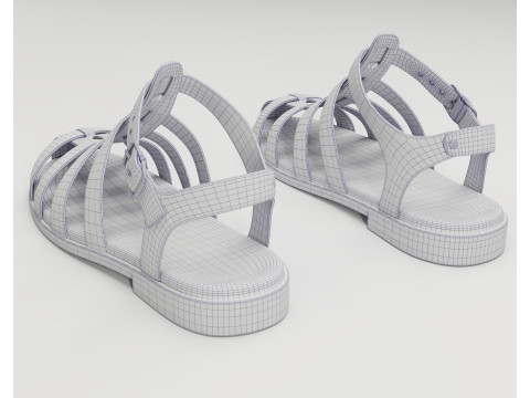 Ezerosy gladiators strappy sandals Modelo 3D