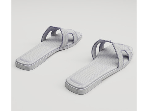 Hermes Sandals Collection 3D मॉडल