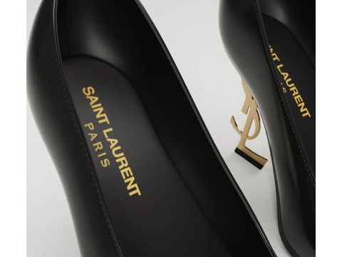 Saint Laurent paris opyum leather high heels collection 3D Model