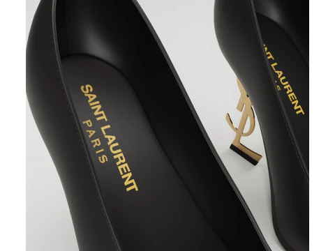 Saint Laurent paris opyum leather high heels collection 3D Model