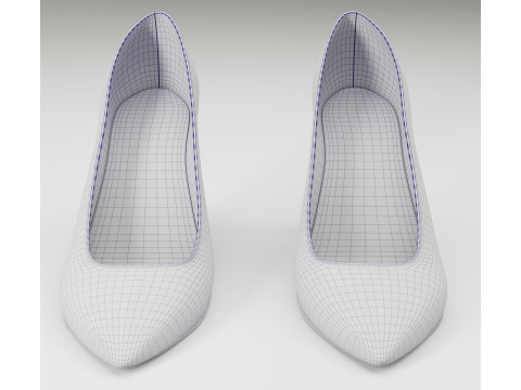 Saint Laurent paris opyum leather high heels collection Modèle 3D