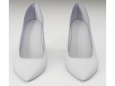 Saint Laurent paris opyum leather high heels collection 3D Model