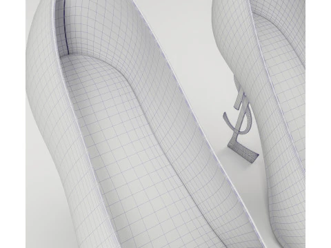 Saint Laurent paris opyum leather high heels collection 3D Model
