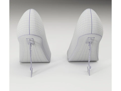Saint Laurent paris opyum leather high heels collection 3D Model