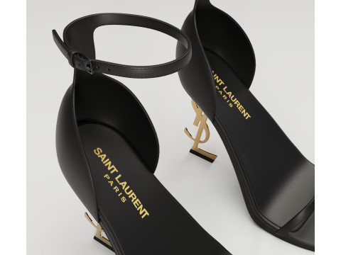 Saint Laurent heels glossy and mate collection 3D Model